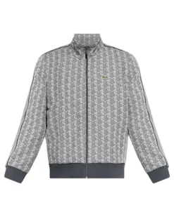 Gemusterte Sweatshirtjacke - Grau