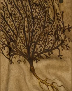 Gemusterte Tormento Tischdecke - Nude