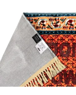 Geometrischer Burnt Freedom Teppich - Orange