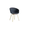 Gepolsterter Sessel About a chair - Holz natur - Stoff Remix - Designer Hee Welling