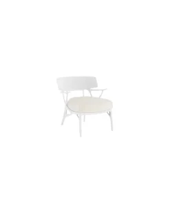 Gepolsterter Sessel A. I - Weiß - Recyceltes thermoplast. Technopolymer - Designer Philippe Starck