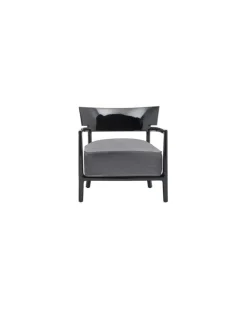 Gepolsterter Sessel Cara - Schwarz - Polyurhethan - Designer Sergio Schito