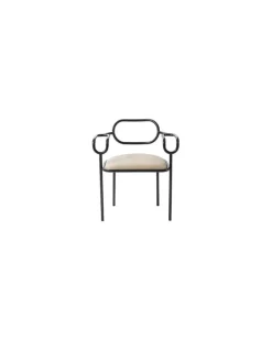 Gepolsterter Sessel 01 Chair - Beige - Eisen, lackiert - Designer Shiro Kuramata