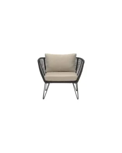 Gepolsterter Sessel Mundo - Beige - PVC-Draht