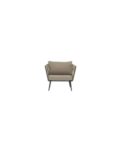 Gepolsterter Sessel Pavone - Beige - Polyesterseil