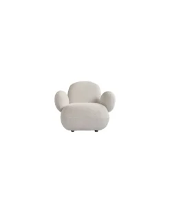 Gepolsterter Sessel Toe - Weiß - Schlingenpol - Designer Tommy Hyldahl