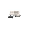 Gepolstertes Gartensofa Paletti - Braun - Olefin Stoff