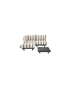 Gepolstertes Gartensofa Paletti - Braun - Olefin Stoff