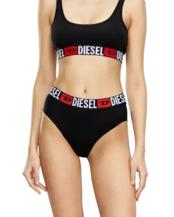 Gerippte Briefs mit hohem Bund im Dreierpack - Panties - Damen - Schwarz