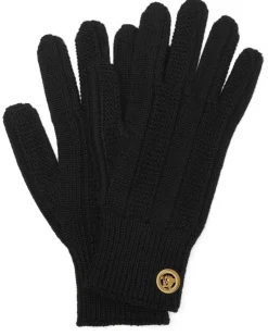 Gerippte Handschuhe - Schwarz