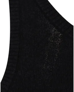 Gerippte Shorts aus Seide - Schwarz