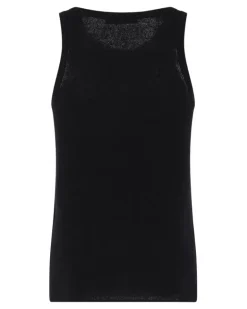 Gerippte Shorts aus Seide - Schwarz