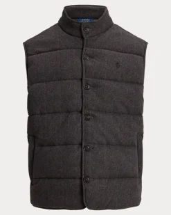 Gerippte Weste mit Fischgratmuster Grey