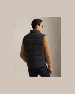 Gerippte Weste mit Fischgratmuster Grey