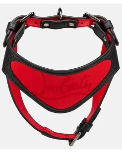 Geschirr für Hunde Loubiharness aus Leder Rot