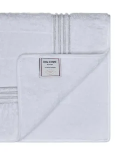 Gesteppte 4-Bar Frette Badematte - Weiß