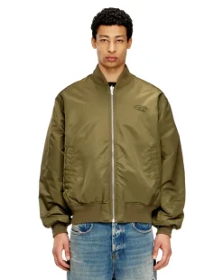 Gesteppte Bomberjacke mit Oval-D-Stickerei - Winterjacken - Herren - Bunt
