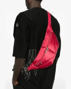 Gesteppte Gürteltasche - Rot