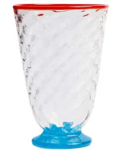 Gestepptes Glas mit Kontrastdetails (4er-Set) - Nude