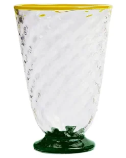 Gestepptes Glas mit Kontrastdetails (4er-Set) - Nude