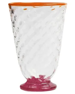 Gestepptes Glas mit Kontrastdetails (4er-Set) - Nude