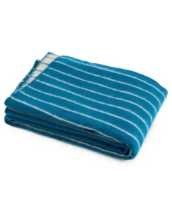Gestreifte Decke - Blau