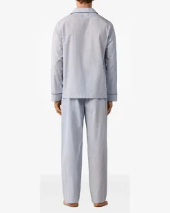 Gestreifter Pyjama - Blau