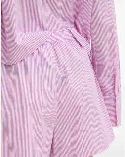 Gestreifter Pyjama - Rosa