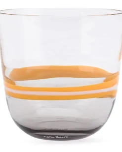 Gestreiftes Glas - Gelb