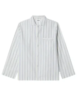 Gestreiftes Pyjama-Oberteil - Weiß