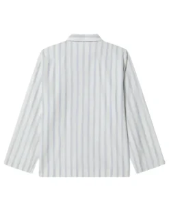 Gestreiftes Pyjama-Oberteil - Weiß