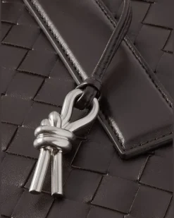 Getaway Intrecciato Leather Briefcase Brown