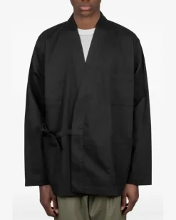 Gewickelter Kimono - Schwarz
