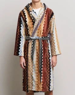 Giacomo Bathrobe Multicolor Braun
