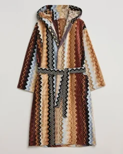 Giacomo Bathrobe Multicolor Braun