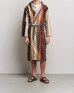 Giacomo Bathrobe Multicolor Braun