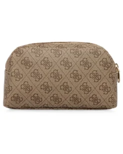 4G Kosmetiktasche mit Monogramm-Print - Nude