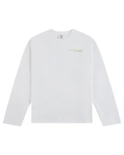 Glitch Orchid Langarmshirt - Weiß