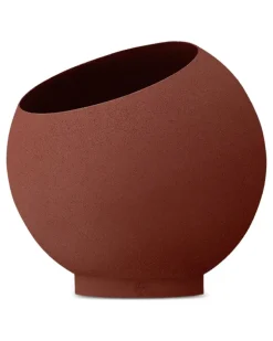 Globe Blumentopf mit Oblique-Schnitt - Braun