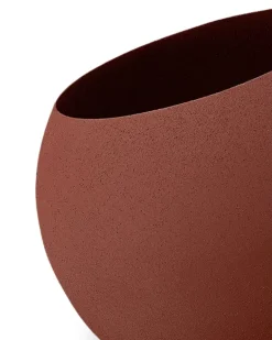 Globe Blumentopf mit Oblique-Schnitt - Braun