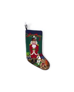 Gobelin-Weihnachtsstrumpf, Damen, Größe:null regular, Sonstige, Baumwolle/Wolle, by