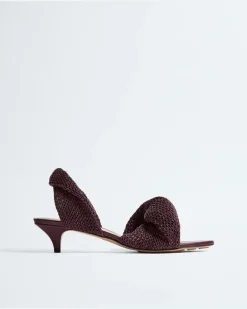 Grace Slingback-Sandalen-Bordeaux - Damen