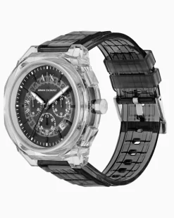 Grauer Chronograph Mehrfarbig