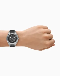 Grauer Chronograph Mehrfarbig