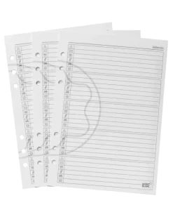 Große Blätter für Organizer, Adressbuchseiten - MB3032 - Papier Refills