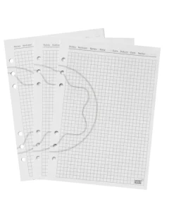 Große Blätter für Organizer, Kariert - MB3031 - Papier Refills
