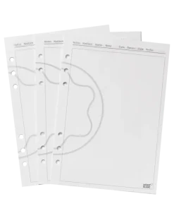 Große Blätter für Organizer, Leere Seiten - MB3051 - Papier Refills
