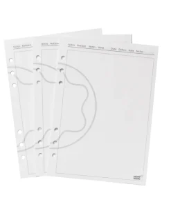 Große Blätter für Organizer, Leere Seiten - MB3051 - Papier Refills