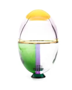 Große Fantasia Egg Skulptur (30cm x 18cm) - Grün