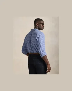 Große Größen - Sportshirt aus Twill Blue
